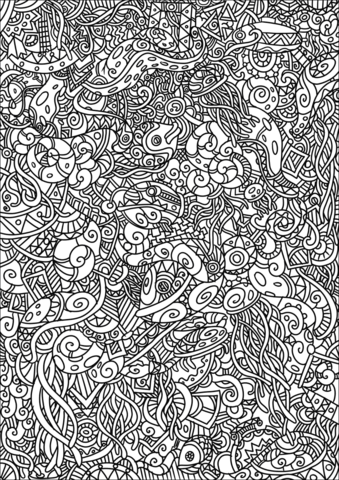 Abstract Pattern Coloring Page